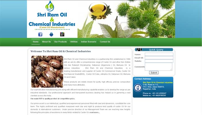 Shri Ram Oil & Chemical Industries